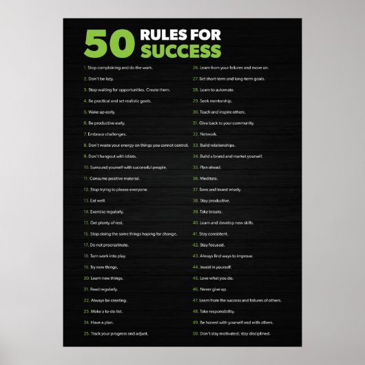 Motivierend Poster (Vorne)