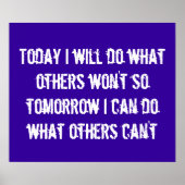 Motivierend Poster (Vorne)