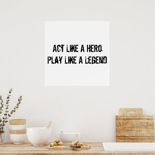 Motivierend Poster (Küche)