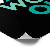 Motivierend Poster behalten, um die Arbeit zu gest (Ecke)