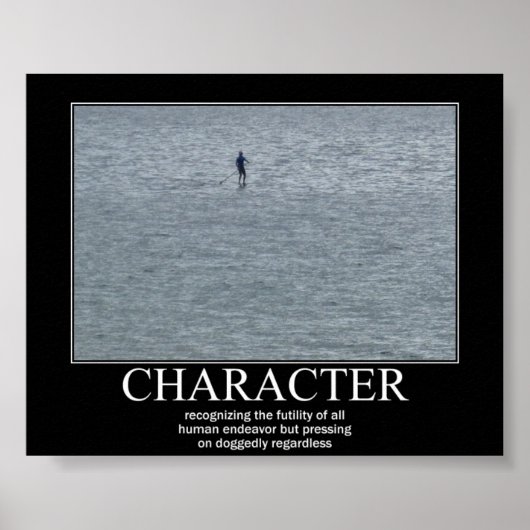 Motivierend Poster: CHARACTER Poster (Vorne)