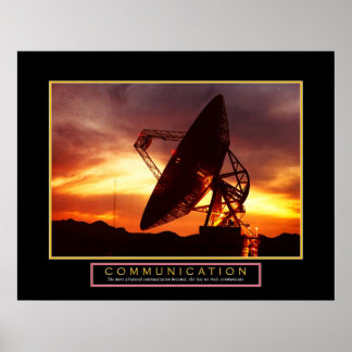 Motivierend Poster "Communication" 22x28