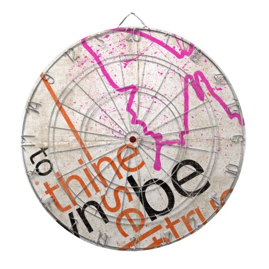 Motivierend Poster Dartscheibe (vorne)