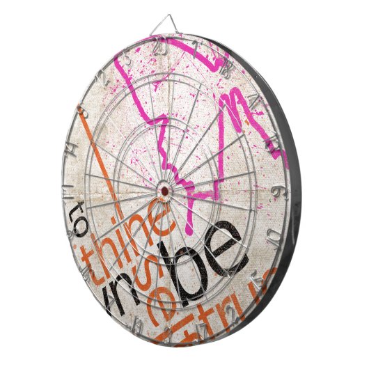 Motivierend Poster Dartscheibe (Vorderseite rechts)