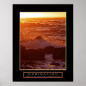 Motivierend Poster - "Dedication" - 22"x28" (Vorne)