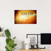 Motivierend Poster drucken bei harter Arbeit (Heimbüro)