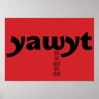 Motivierend Poster - Du bist, was du denkst