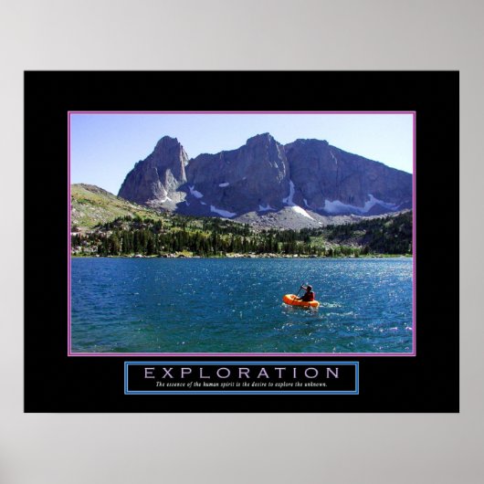 Motivierend Poster - "Exploration" - 22"x28" (Vorne)