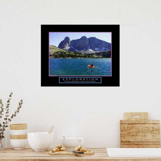 Motivierend Poster - "Exploration" - 22"x28" (Küche)