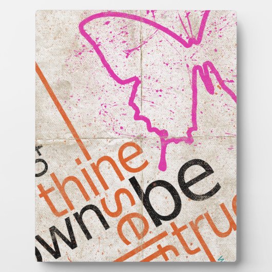 Motivierend Poster Fotoplatte (Vorderseite)