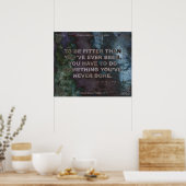 Motivierend Poster für Fitness Zitat #005 (Küche)