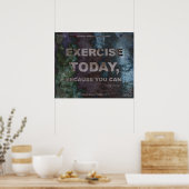 Motivierend Poster für Fitness Zitat #050 (Küche)