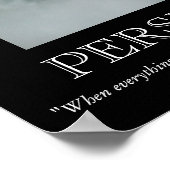 Motivierend Poster für Wasserfall (Ecke)