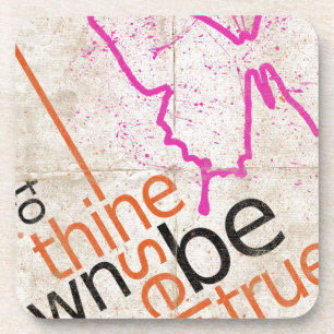 Motivierend Poster Getränkeuntersetzer