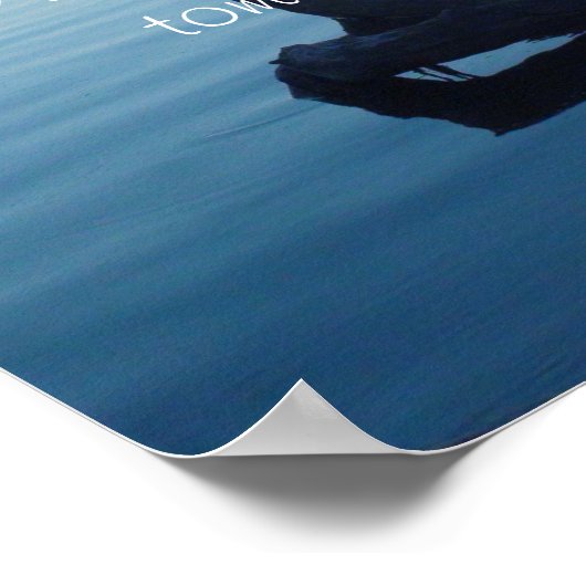 Motivierend Poster, Hang on One Day Nature Poster (Ecke)