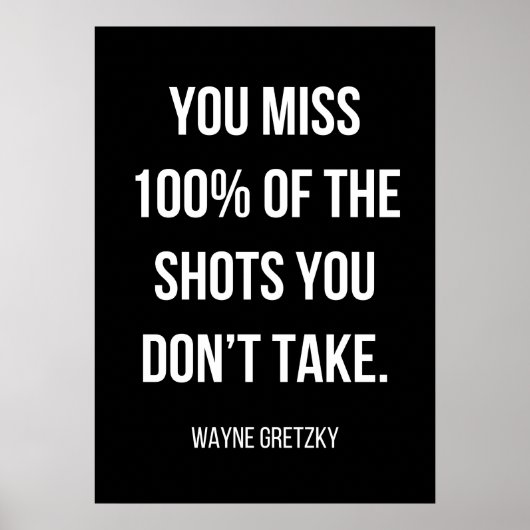 motivierend Poster in Schwarzweiß (Vorne)