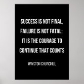 motivierend Poster in Schwarzweiß (Vorne)