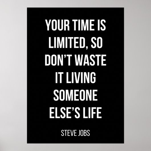 motivierend Poster in Schwarzweiß (Vorne)