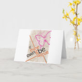 Motivierend Poster Karte (Gelbe Blume)