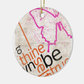 Motivierend Poster Keramikornament (Links)