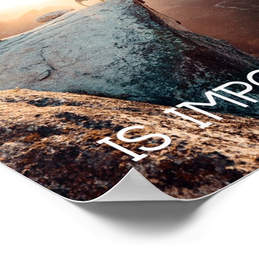 Motivierend Poster Klettern Nichts ist unmöglich (Ecke)