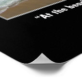 Motivierend Poster - Leben am Strand (Ecke)