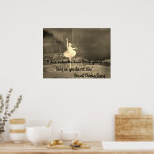 Motivierend Poster mit Ballerina (Küche)