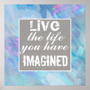 motivierend Poster mit Textannahme live