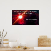 Motivierend Poster mit Zitat des römischen Kaisers (Küche)