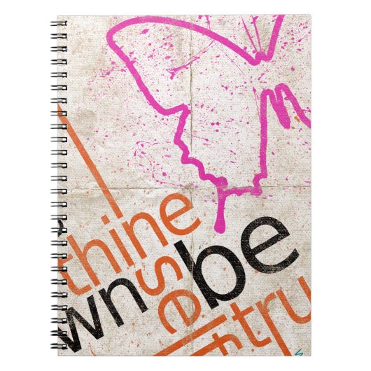 Motivierend Poster Notizblock (Vorderseite)