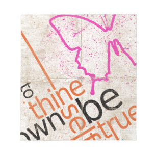 Motivierend Poster Notizblock