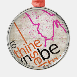 Motivierend Poster Ornament Aus Metall