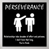 Motivierend Poster ~ PERSEVERANCE (Vorne)