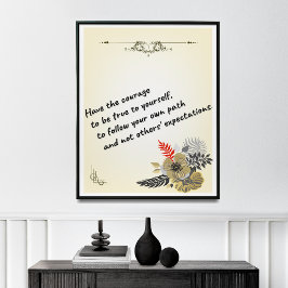 Motivierend Poster, positive Bestätigung, Poster