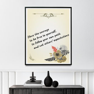 Motivierend Poster, positive Bestätigung, Poster