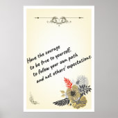 Motivierend Poster, positive Bestätigung, Poster (Vorne)