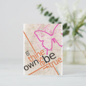 Motivierend Poster Postkarte (Stehend Vorderseite)