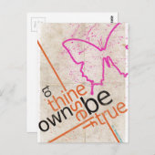 Motivierend Poster Postkarte (Vorne/Hinten)