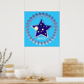 motivierend Poster "Reach for Stars" (Küche)