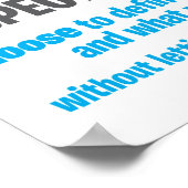 Motivierend Poster - Respektieren Sie sich selbst (Ecke)