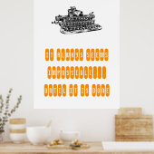 Motivierend Poster Retro Schreibmaschine Schreibun (Küche)