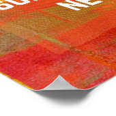 Motivierend Poster - sei tapfer (Ecke)