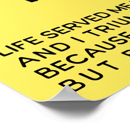 Motivierend Poster, starke Frau Poster (Ecke)