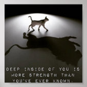 Motivierend Poster über Kraft (Vorne)