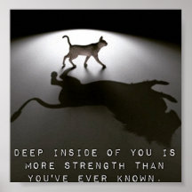 Motivierend Poster über Kraft