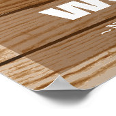 Motivierend Poster, Vintages Holz Poster (Ecke)