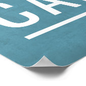 Motivierend Poster Was ein Mensch getan hat (Ecke)