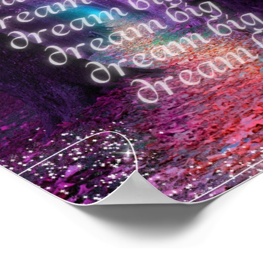 Motivierend Poster zum Träumen (Ecke)