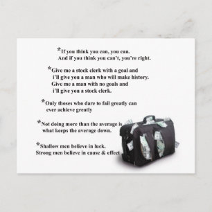 motivierend Postkarte