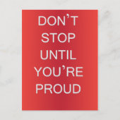 Motivierend Postkarte (Vorderseite)